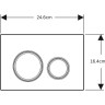 Клавиша смыва GEBERIT SIGMA 21 115,884.JX.1 черный орех