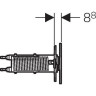 Клавиша смыва GEBERIT SIGMA 70 115,635.SI.1 белый