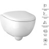 Комплект инсталляции GEBERIT RENOVA COMPACT 500,122.TC.R с подвесным унитазом