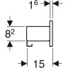 Полка GEBERIT SMYLE SQUARE 500,362.JR.1