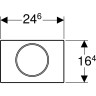 Смывная клавиша GEBERIT SIGMA 10 115,787.SN.5